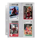 4-Pocket Page for Graded Beckett Slabs 10 stk