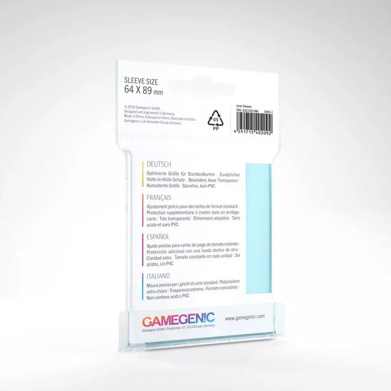 Gamegenic - Inner Sleeves Clear