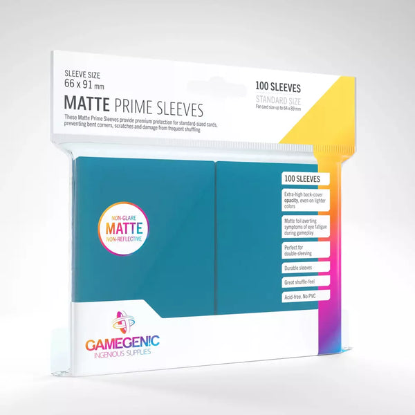 Gamegenic - Matte Prime Sleeves x100 Blå