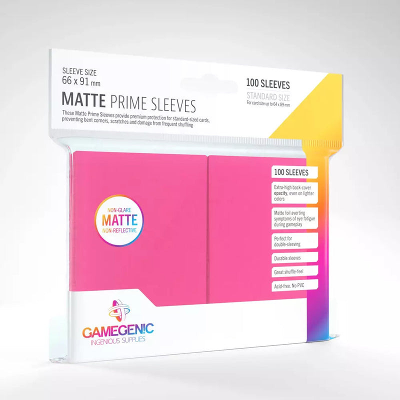Gamegenic - Matte Prime Sleeves x100 Pink