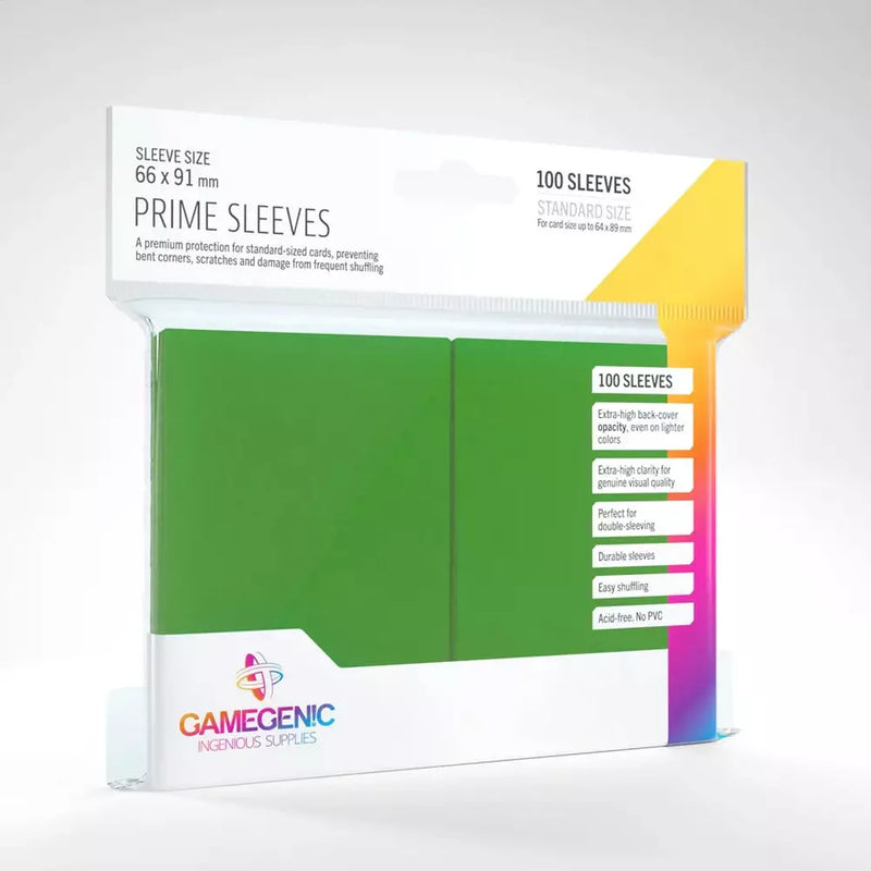 Gamegenic - Prime Sleeves x100 Grønn