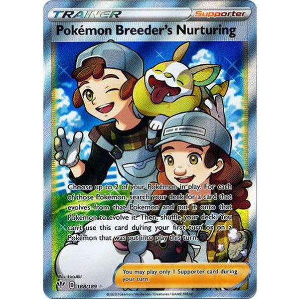 Pokemon Breeder's Nurturing - 188/189 - Full Art Ultra Rare