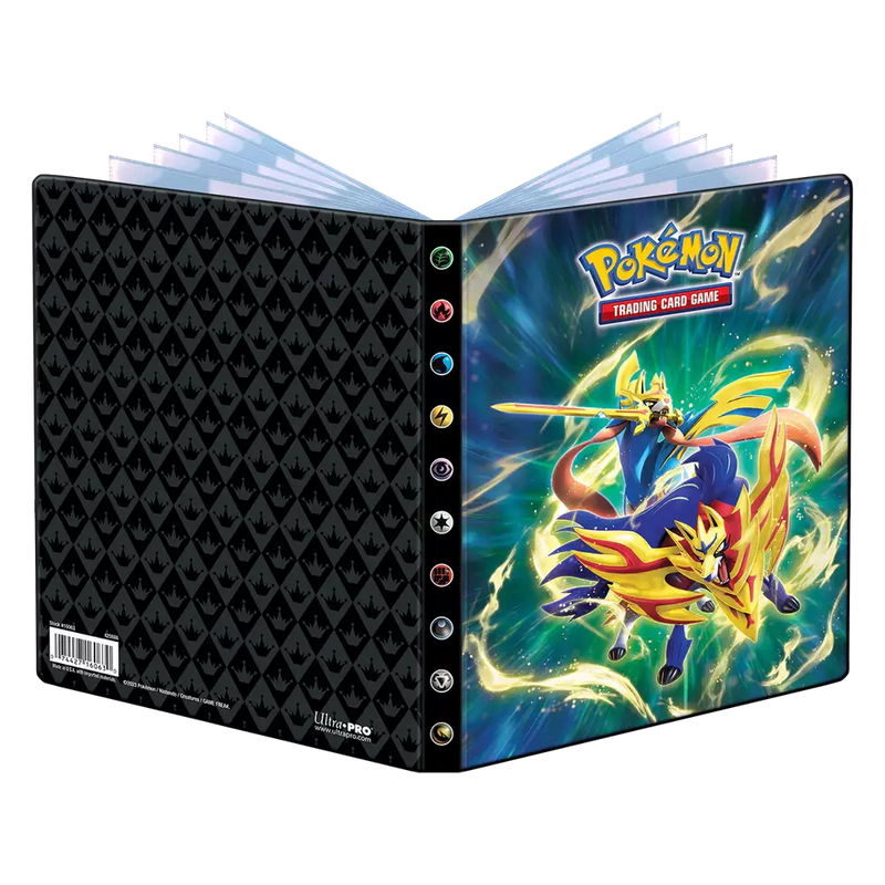 Crown Zenith Zacian and Zamazenta 4-Pocket Portfolio for Pokemon