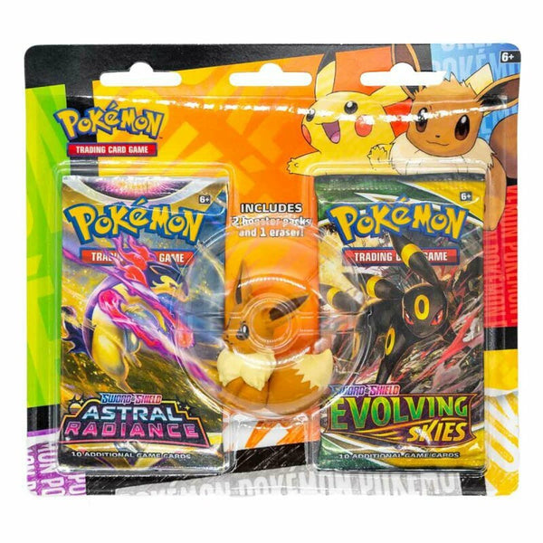 Pokemon - 2 Booster Packs & Eraser Eevee
