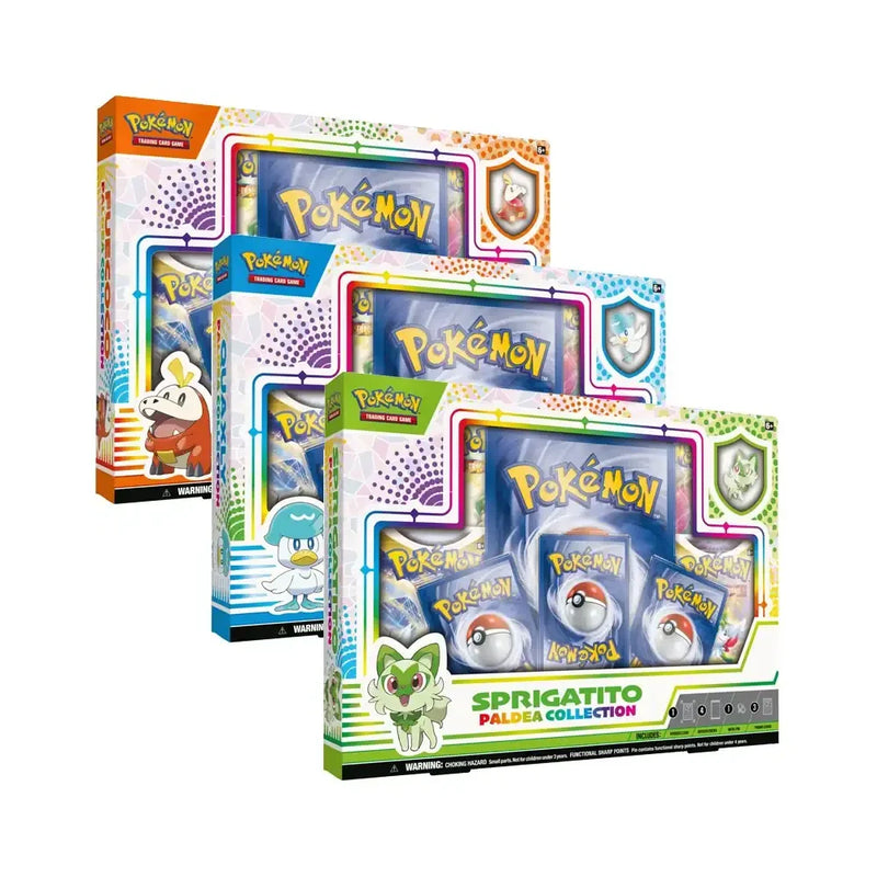 Pokemon Paldea Collection Sprigatito / Fuecoco / Quaxly