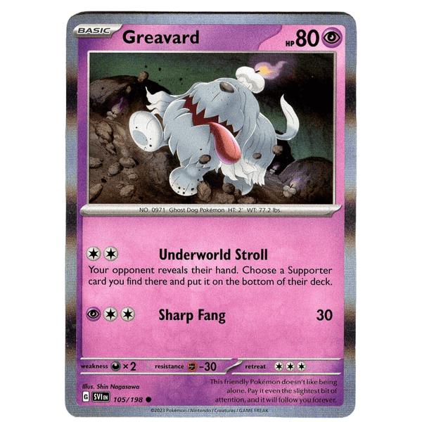 Greavard - 105/198 - Holo Rare